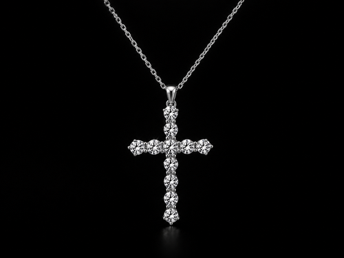 Modern Cross Chain Pendant