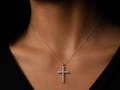 Modern Cross Chain Pendant