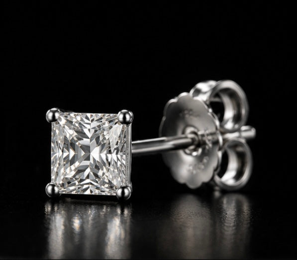 Princess Cut Earrings